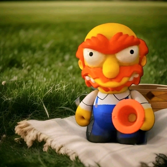 Kidrobot - The Simpsons Series 2 - Groundskeeper Willie 2/20 - 3" Vinyl Figure - Picture 1 of 8